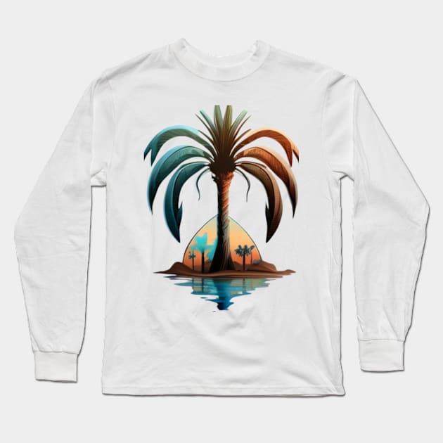 Palm water branches Long Sleeve T-Shirt by TotaSaid